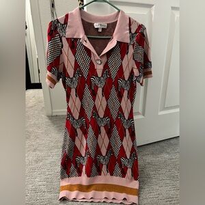Colin LoCascio Zebra Free People Dress Size Medium